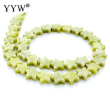 12mm Green Five-Pointed Star Agate Beads 2 Strands