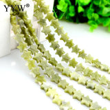 12mm Green Five-Pointed Star Agate Beads 2 Strands