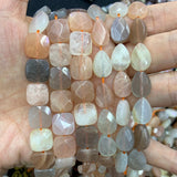12mm Natural Sunstone Stone Beads 15'' Square DIY Loose Beads