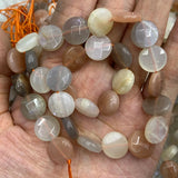 12mm Natural Sunstone Stone Beads 15'' Square Drop DIY Spacer Loose Beads