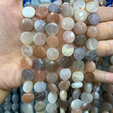 12mm Natural Sunstone Stone Beads 15'' Square Drop DIY Spacer Loose Beads