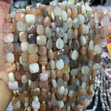12mm Sunstone Stone Beads 15'' Square Drop Spacer Loose Beads