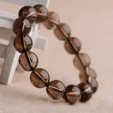 Tea-coloured Crystal Beaded Bracelet for Boys and Girls