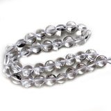 12mm Natural Rock Quartz Beads Button Coin