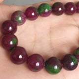 12mm Natural Spodumene Beads Bracelet Bohemia Style Tassel Wristband
