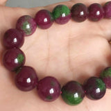12mm Natural Spodumene Beads Bracelet Bohemia Style Tassel Wristband