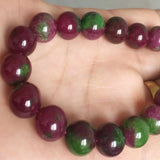 12mm Natural Spodumene Beads Bracelet Bohemia Style Tassel Wristband