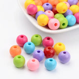 500pcs 12mm Opaque Acrylic Beads DIY Jewelry Making Craft Hole 2mm