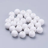 500pcs 12mm Opaque Acrylic Beads DIY Jewelry Making Craft Hole 2mm