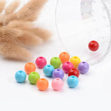 500pcs 12mm Opaque Acrylic Beads DIY Jewelry Making Craft Hole 2mm