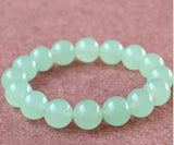 Light Green Jade Round Beads Bracelet