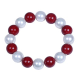 12mm Red Shell Beads Bracelet
