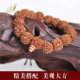 12mm Rudraksha Seeds Tibet Buddhism Amulet Bracelet