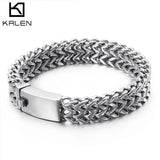 12mm Mesh Chain Bracelet Stainless Steel Gold/Silver Men's Bracelet