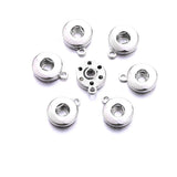 12mm Snap Button Base Pendant Charms for DIY Ginger Snaps Necklace Bracelet