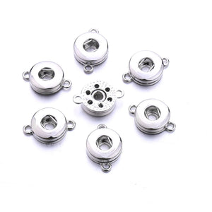 12mm Snap Button Base Pendant Charms for DIY Ginger Snaps Necklace Bracelet