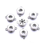 12mm Snap Button Base Pendant Charms for DIY Ginger Snaps Necklace Bracelet