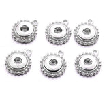 12mm Snap Button Base Pendant Charms For Ginger Snaps DIY Necklace