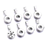 12mm Snap Button Base Pendant Charms for DIY Ginger Snaps Necklace Bracelet