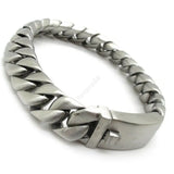 12mm Solid Silver Charm Bracelet