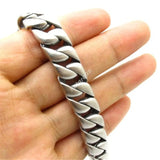 12mm Solid Silver Charm Bracelet