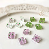 12mm Flower Glass Bead Matte Lampwork Bead DIY Jewelry Making
