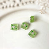 12mm Flower Glass Bead Matte Lampwork Bead DIY Jewelry Making