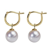 12mm Tahitian South Sea Shell Pearl Earring 18k Aurora Flawless