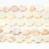 12mm Natural Shell Six Petal Flower Beads Pendant Loose Spacer Beads