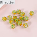 12mm Flower Cluster Glass Beads DIY Bracelet Necklace