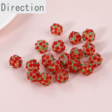 12mm Flower Cluster Glass Beads DIY Bracelet Necklace