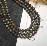 12mm Dragon Blood Stone Lucky Gemstone Chain 15 Inches