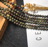 12mm Dragon Blood Stone Lucky Gemstone Chain 15 Inches