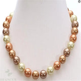 12mm Multi-Color South Sea Pearl Necklace 18 Inches