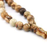 12mm Stone Bead Tasbih Bracelet with Allah Element, Yellow Tassel