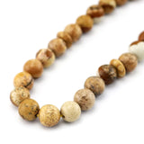 12mm Stone Bead Tasbih Bracelet with Allah Element, Yellow Tassel