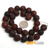 12mm Frost Dream Lace Agate Stone Beads 15" Strand DIY Jewelry Making