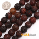 12mm Frost Dream Lace Agate Stone Beads 15" Strand DIY Jewelry Making