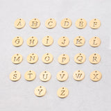 12mm Letter Pendant Mirror Stainless Steel DIY Accessories