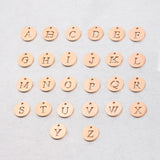 12mm Letter Pendant Mirror Stainless Steel DIY Accessories