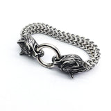 12mm Couples Distance Bracelet Zircon Crown Skull Set