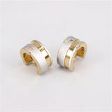 Snap Type Earrings Set - 12 Pairs Stainless Steel LH1126