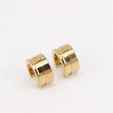 Snap Type Earrings Set - 12 Pairs Stainless Steel LH1126