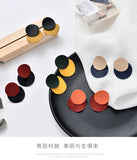 12pairs Fresh Personality Disc Earrings for Women