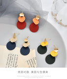12pairs Fresh Personality Disc Earrings for Women