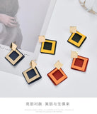 12pairs Fresh Personality Disc Earrings for Women
