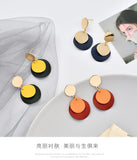 12pairs Fresh Personality Disc Earrings for Women
