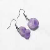 12 Pairs Raw Ore Stone Earrings Variety Pack