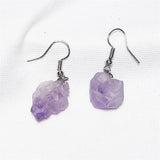 12 Pairs Raw Ore Stone Earrings Variety Pack