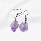 12 Pairs Raw Ore Stone Earrings Variety Pack